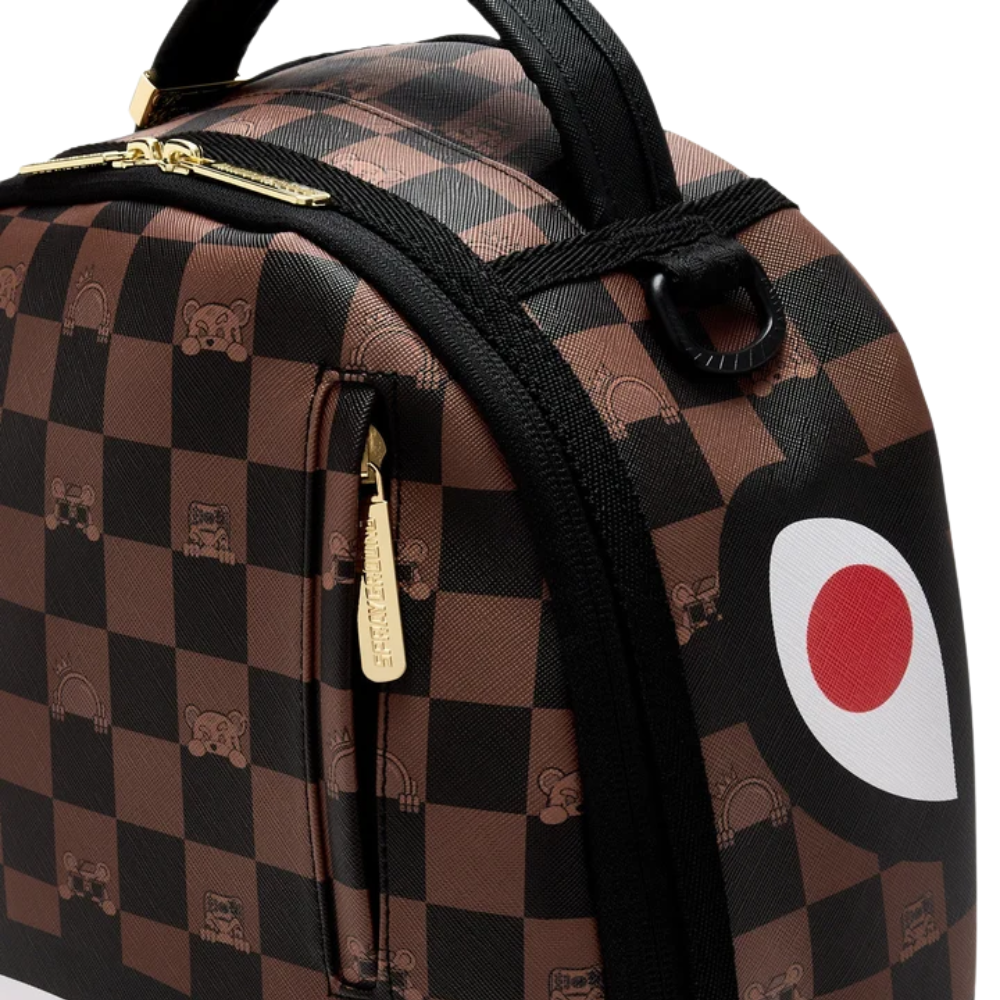 Sprayground Peeking Character Check backpack